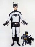 Classic Grey & Black Batman Superhero Costume